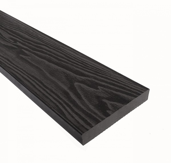 Террасная доска из ДПК Terrapol Смарт 3D Полнотелая без паза Черное дерево купить в Ново-Переделкино
