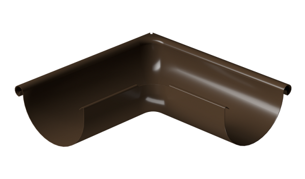 Угол внешний 90° D125 Döcke STAL PREMIUM Каштан, (RAL 8017) купить в Ново-Переделкино