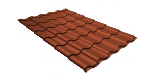 Металлочерепица кредо GL 0,5 GreenСoat Pural RR 750 кирпично-красный (RAL 8004 терракота) купить в Ново-Переделкино