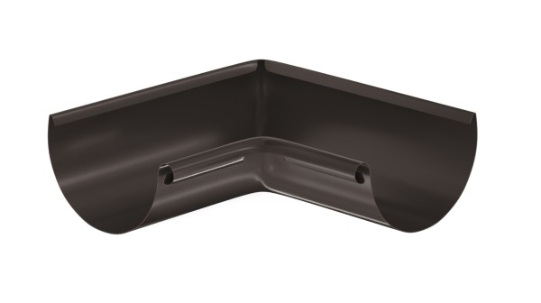 Водосток Aquasistem, система 125x90 - Угол желоба, внутренний 90° RR 32 Тёмно-Коричневый купить в Ново-Переделкино