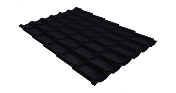 Металлочерепица классик GL 0,5 Velur20 RAL 9005 черный купить в Ново-Переделкино