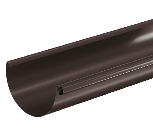 Водосток Aquasistem, система 125x90 - Водосточный желоб 3.00м RR 32 Тёмно Коричневый купить в Ново-Переделкино