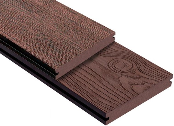 Террасная доска ДПК Outdoor 3D полнотелая STORM/OCEAN BROWN коричневая микс купить в Ново-Переделкино