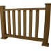 Ограждения из ДПК WOODVEX Кофе купить в Ново-Переделкино