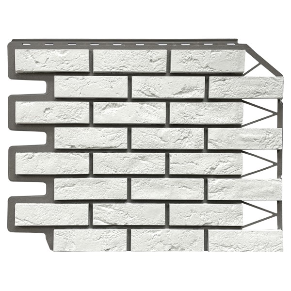 Фасадная панель FineBer, Кирпич Баварский, Белый купить в Ново-Переделкино