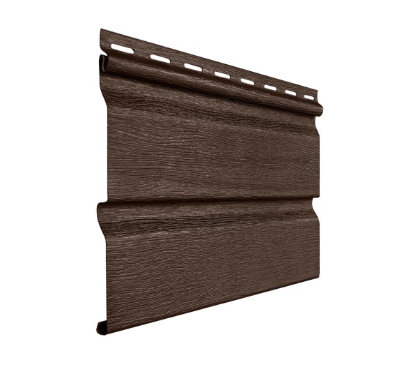 Виниловый сайдинг fineber (файнбер) - серия "стандарт", коричневый купить в Ново-Переделкино