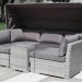 Диван-Трансформер AFINA плетеный из иск. ротанга AFM-320G Grey купить в Ново-Переделкино