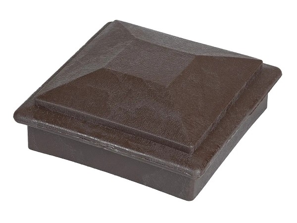 Крышка верхняя фигурная ПВХ для столба Deckart 100х100 Венге купить в Ново-Переделкино