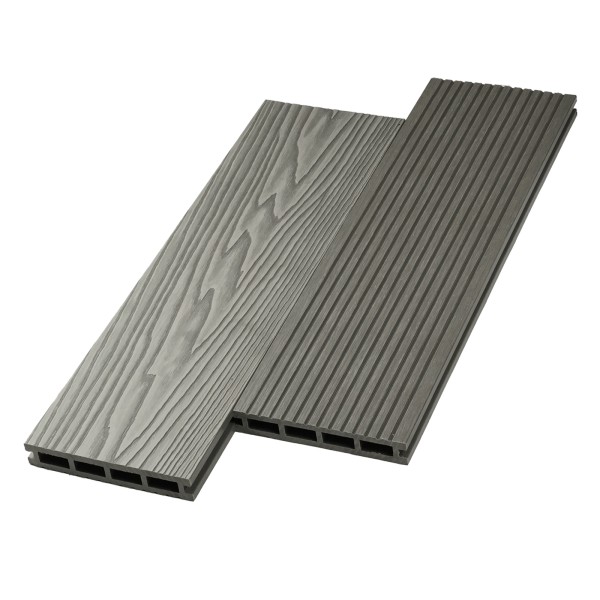 Террасная доска ДПК NanoWood двусторонняя New 3D тиснение + вельвет Серый купить в Ново-Переделкино