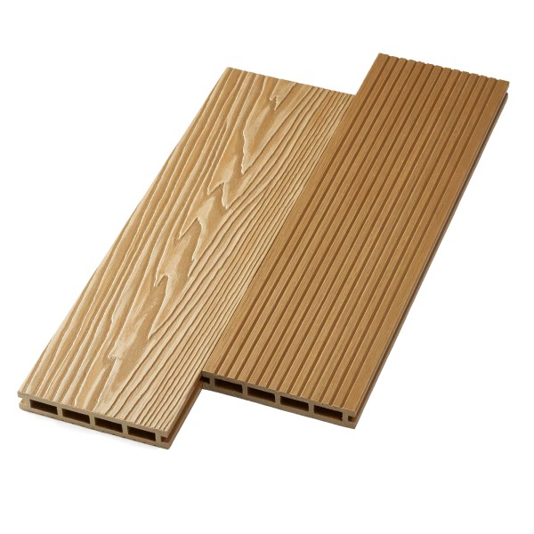 Террасная доска ДПК NanoWood двусторонняя New 3D тиснение + вельвет Орех купить в Ново-Переделкино