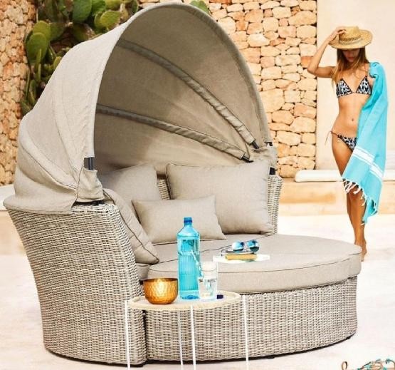 Диван-Трансформер AFINA плетеный из иск. ротанга AFM-325 Beige купить в Ново-Переделкино