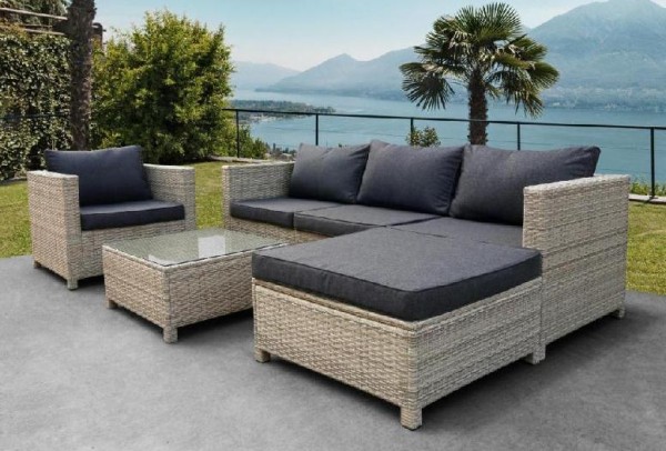 Комплект мебели AFINA плетеной из иск. ротанга YR821G Grey/Grey купить в Ново-Переделкино