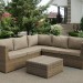 Комплект мебели AFINA плетеной из иск. ротанга YR825B Beige купить в Ново-Переделкино