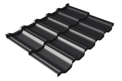 Металлочерепица модульная Квинта Uno Grand Line c 3D резом 0,5 Rooftop Matte RAL 9005 черный купить в Ново-Переделкино