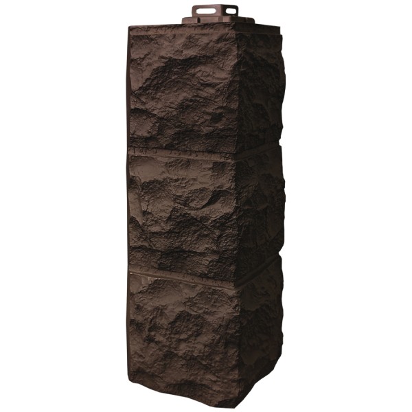 Угол Фасайдинг Серия «Доломит» Тёмно Коричневый купить в Ново-Переделкино