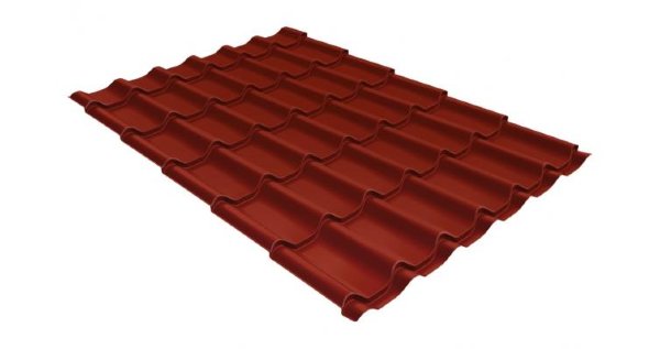 Металлочерепица классик 0,5 Satin RAL 3009 оксидно-красный купить в Ново-Переделкино