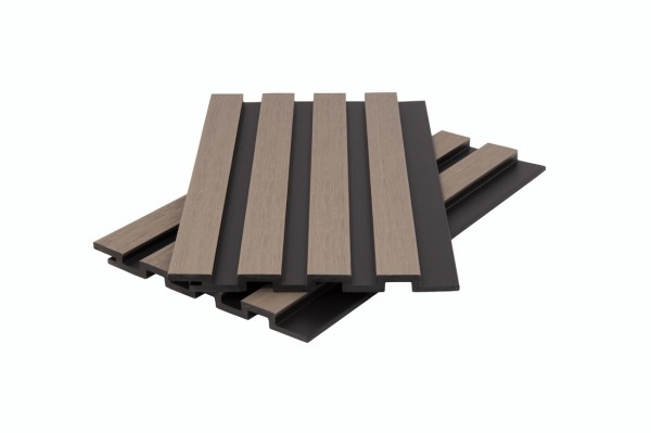 Стеновая панель брусковая двухцветная co-extrusion, snow mix купить в Ново-Переделкино