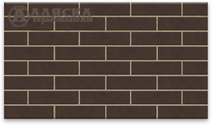 Фасадные Термопанели Аляска Amsterdam brown купить в Ново-Переделкино