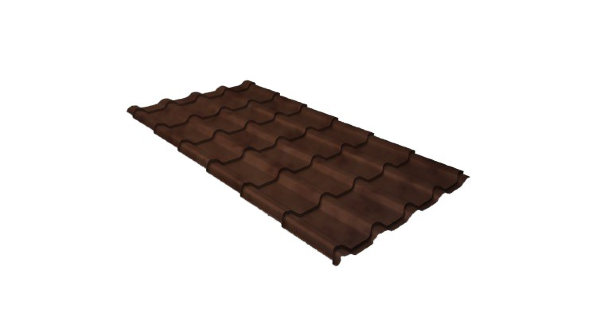Металлочерепица камея GL 0,5 Safari Twincolor Brown купить в Ново-Переделкино