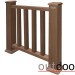 Ограждение из ДПК Outdoor Классик 3D STORM коричневый микс купить в Ново-Переделкино