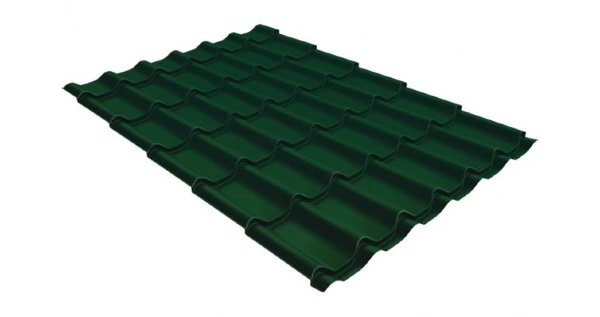 Металлочерепица классик 0,5 Satin RAL 6005 зеленый мох купить в Ново-Переделкино