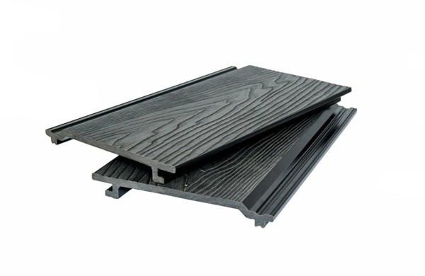 Фасадная доска 3D WOOD BRUSHING, чёрный купить в Ново-Переделкино