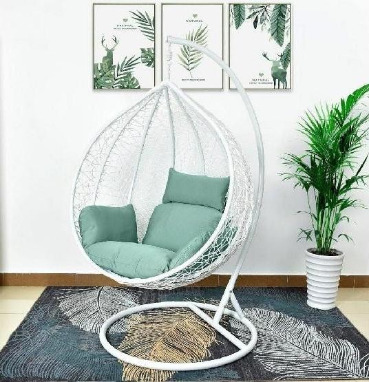 Кресло Подвесное из искусственного ротанга AFM-168A-XL White/Green купить в Ново-Переделкино