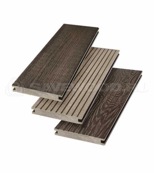Террасная доска SW Fraxinus (R) полнотелая «SaveWood» Темно-коричневый купить в Ново-Переделкино