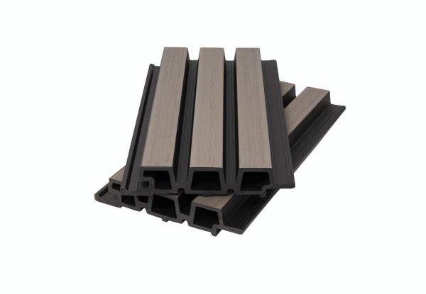 Фасадная панель брусковая двухцветная co-extrusion, snow mix купить в Ново-Переделкино