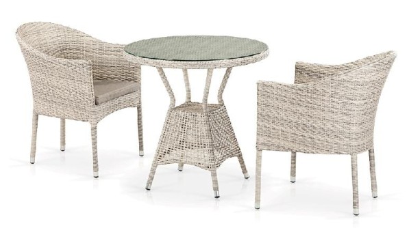 Комплект плетеной мебели AFINA из иск. ротанга T705ANT/Y350-W85 Latte 2Pcs купить в Ново-Переделкино