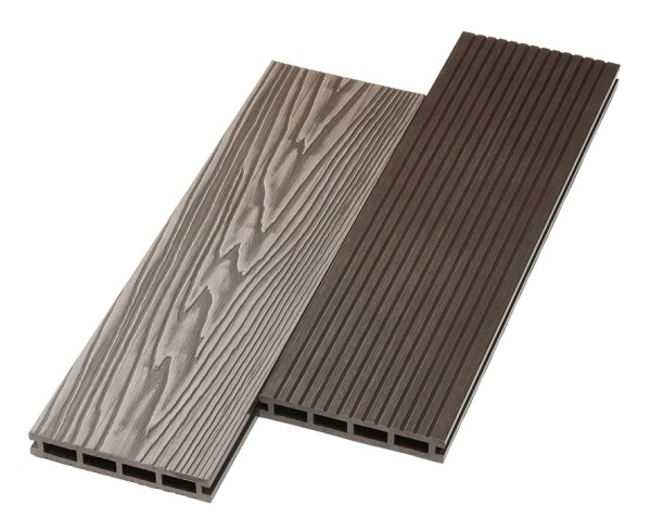 Террасная доска ДПК NanoWood двусторонняя New 3D тиснение + вельвет Венге купить в Ново-Переделкино