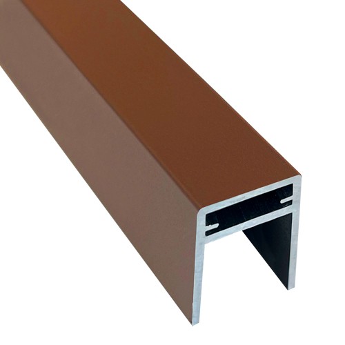 П-профиль Алюминиевый EasyDecking 35x25 Коричневый купить в Ново-Переделкино