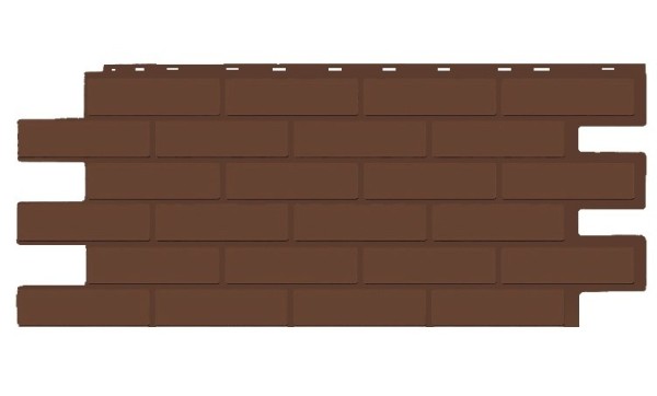 Фасадная панель T-Siding Кирпич Модерн Эко Браун купить в Ново-Переделкино