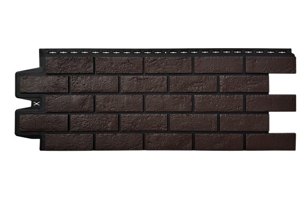ФП Grand Line состаренный кирпич премиум Шоколадный (шов RAL 9005) купить в Ново-Переделкино
