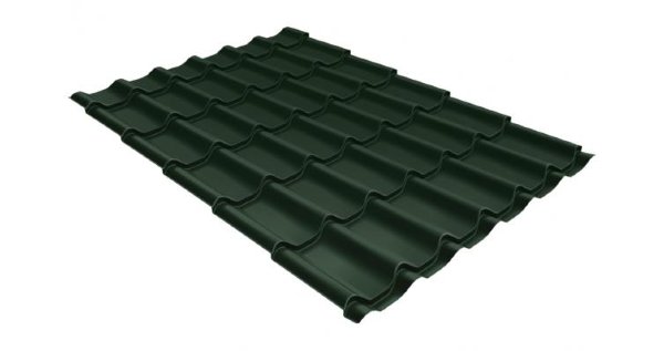 Металлочерепица классик 0,5 Satin RR 11 темно-зеленый купить в Ново-Переделкино
